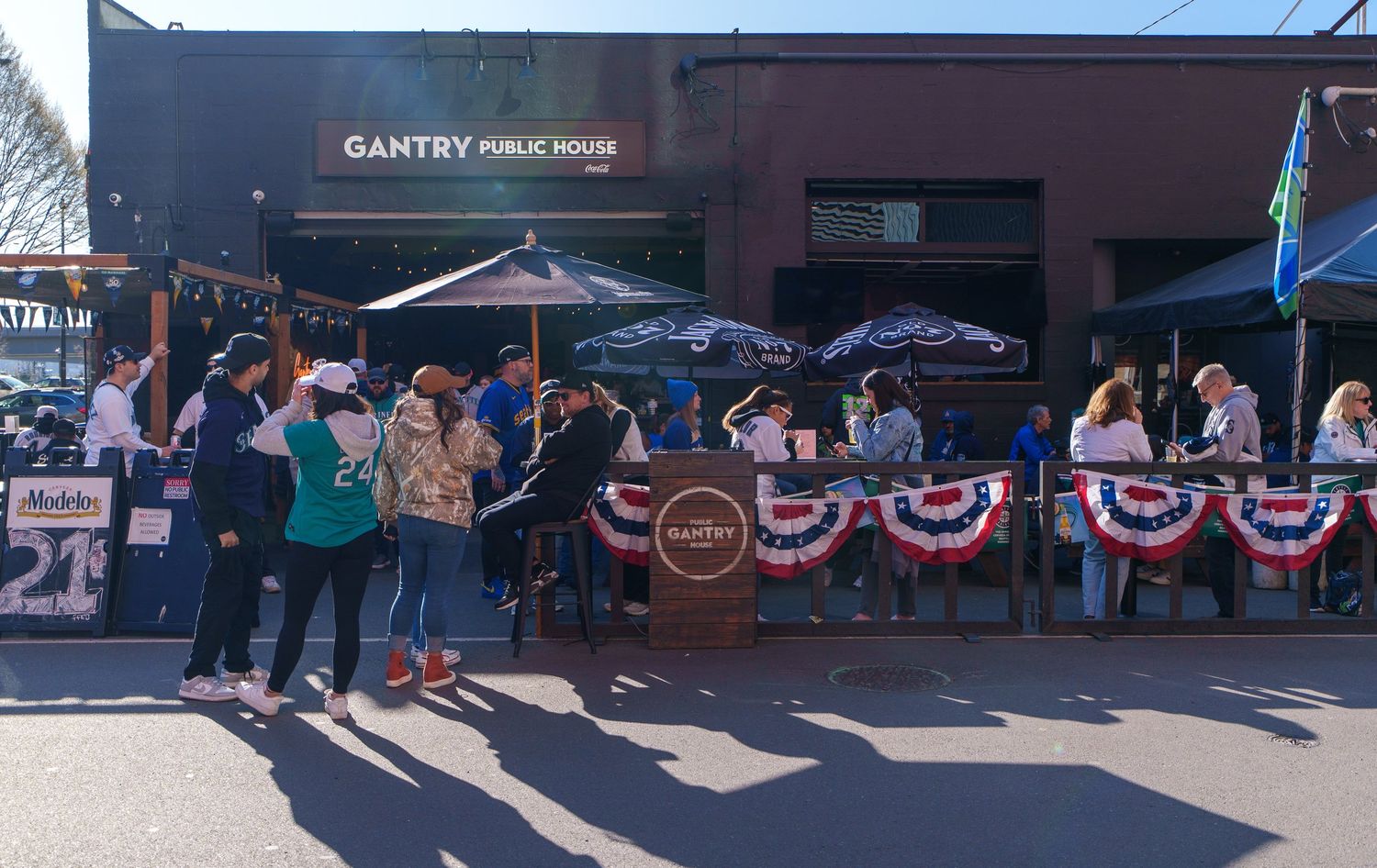 Gantry Stadium storefront across from Lumen Field
